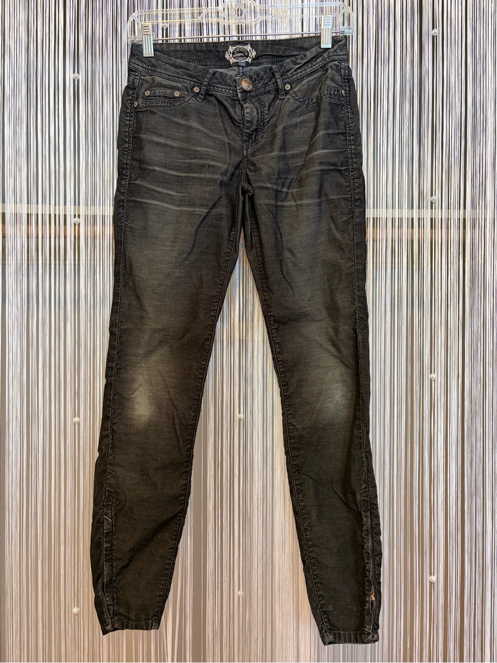 Stitch’s Ana Black-Grey Skinny Corduroy Jeans -  Women